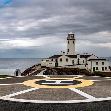 helicopter landing base in Fanad Head Lighthouse, Ireland