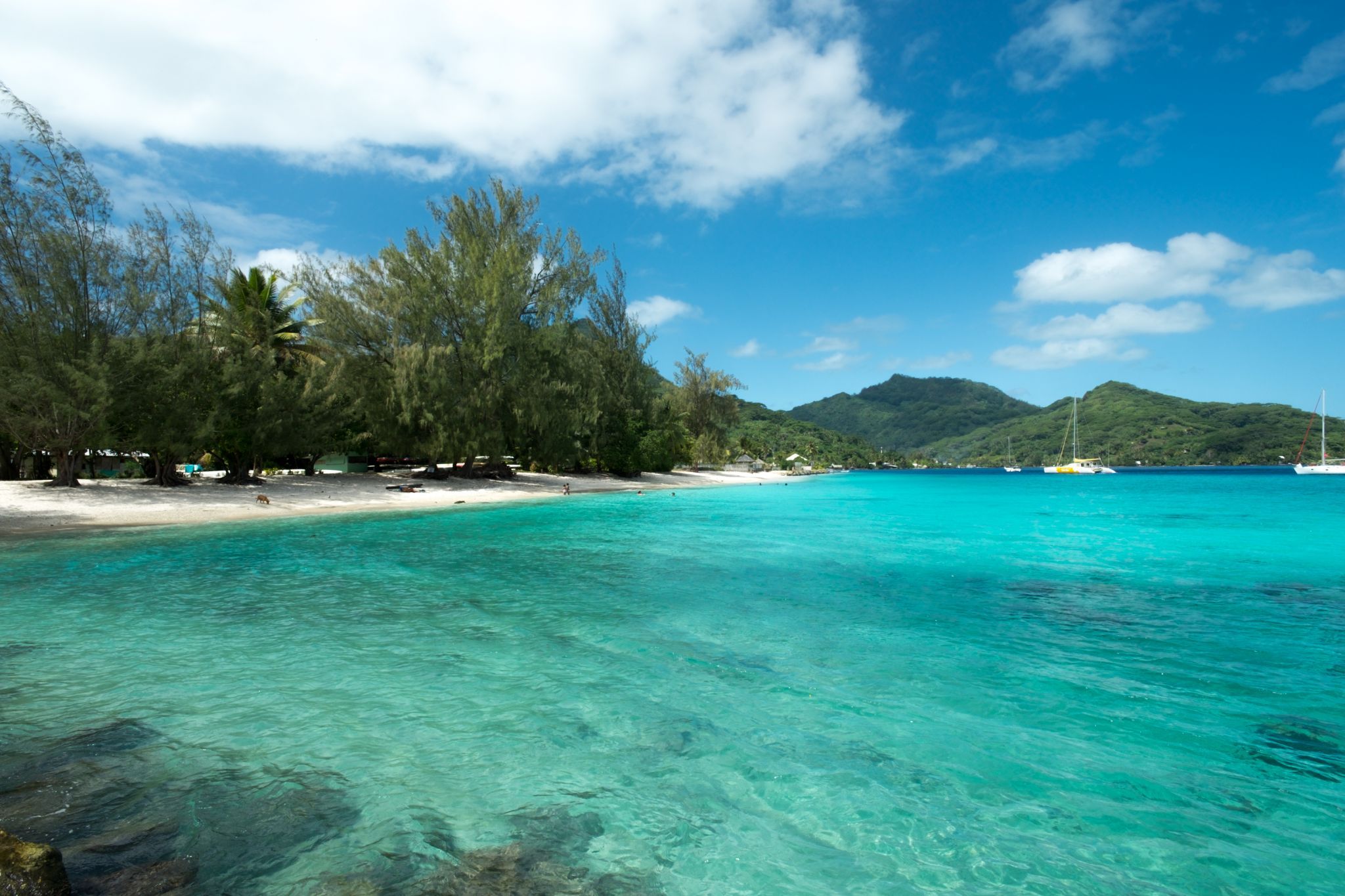 Huahine Beach at Maitai Lapita Village, French Polynesia