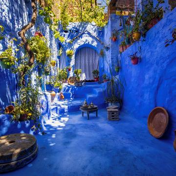In the streets of Chefchaouen, Morocco