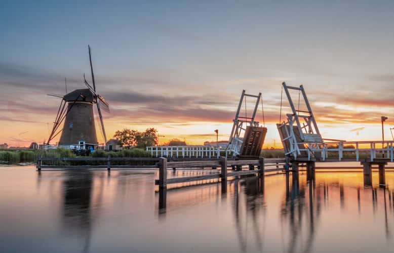 Bridge in Kinderdijk