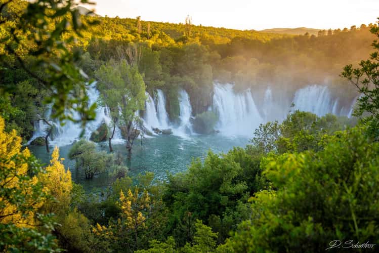 Kravica waterfall from top