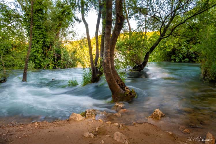 Kravica waterfall view from side
