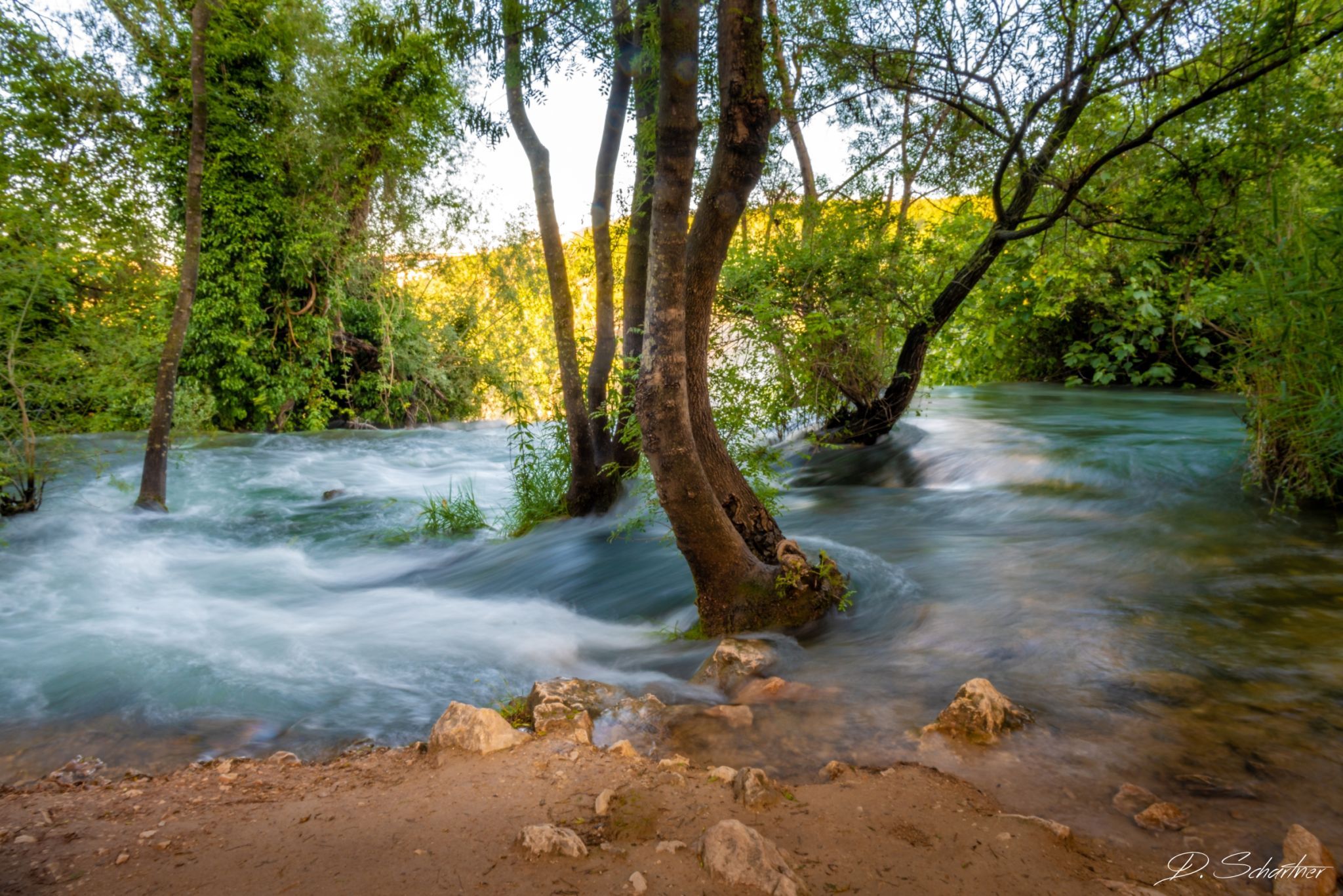 Kravica waterfall view from side, Bosnia and Herzegovina