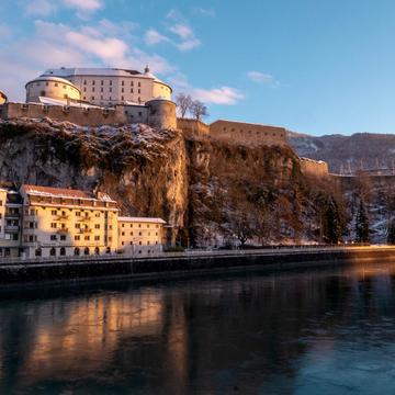 Kufstein Fortress and the River Inn, Austria
