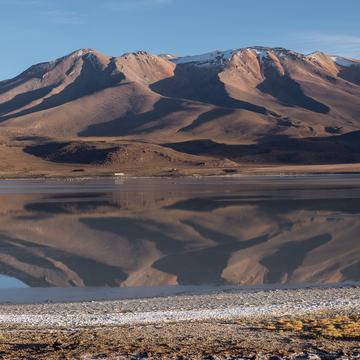 Laguna Hedionda at sunrise, Bolivia