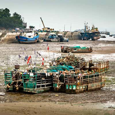 Low tide at xiaohaocun Xiapu, China