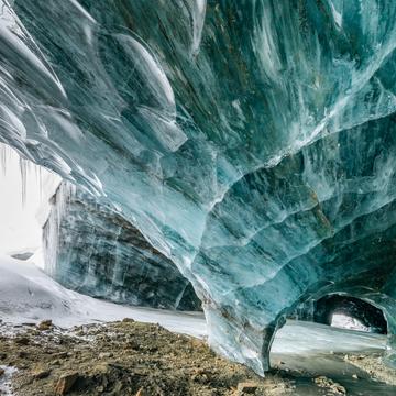 MacLaren Glacier ice cave, USA