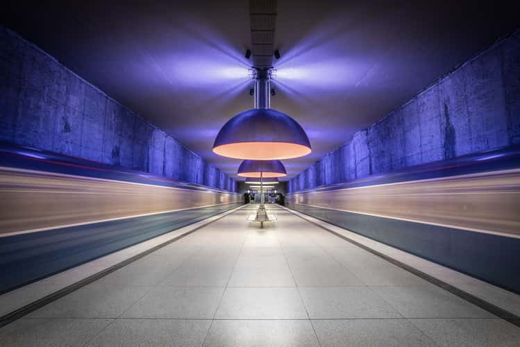 Metro station Westfriedhof, Munich