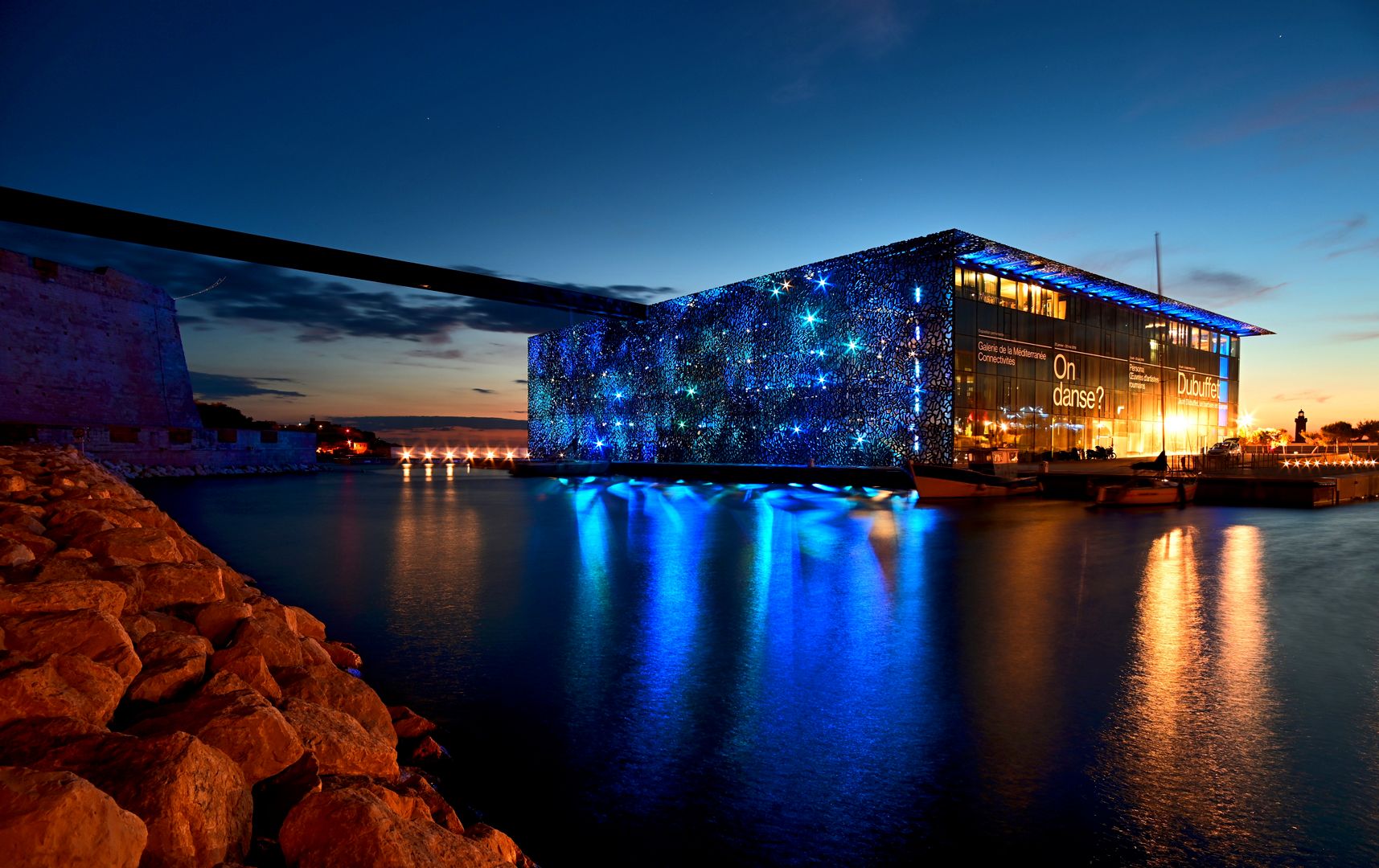 Exterior View of Museum of European Civilizations, Marseille, France