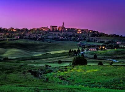 Pienza at twilight