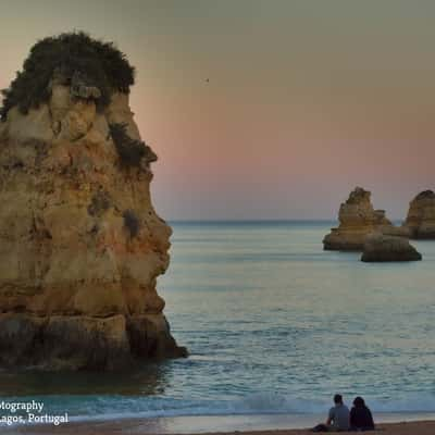 Praia dona Ana, front view, Portugal