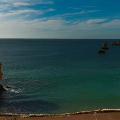 Praia Dona ANA , Top view, Portugal