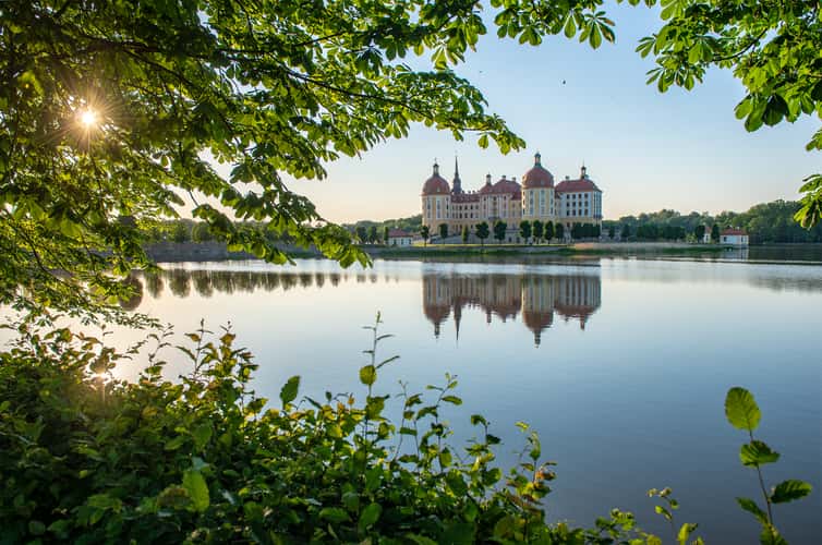 View from the Castle Pond, Moritzburg Castle