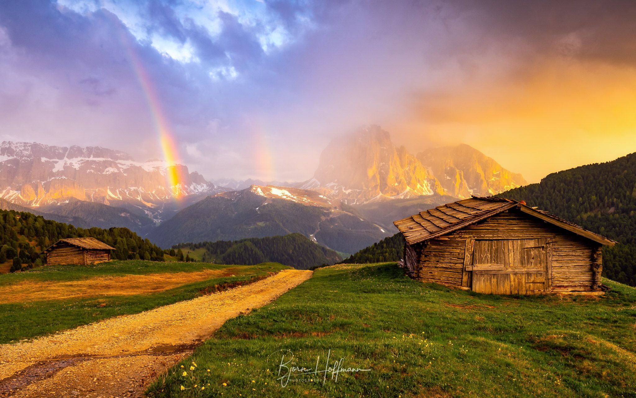 Seceda Cabin, Dolomites, Italy