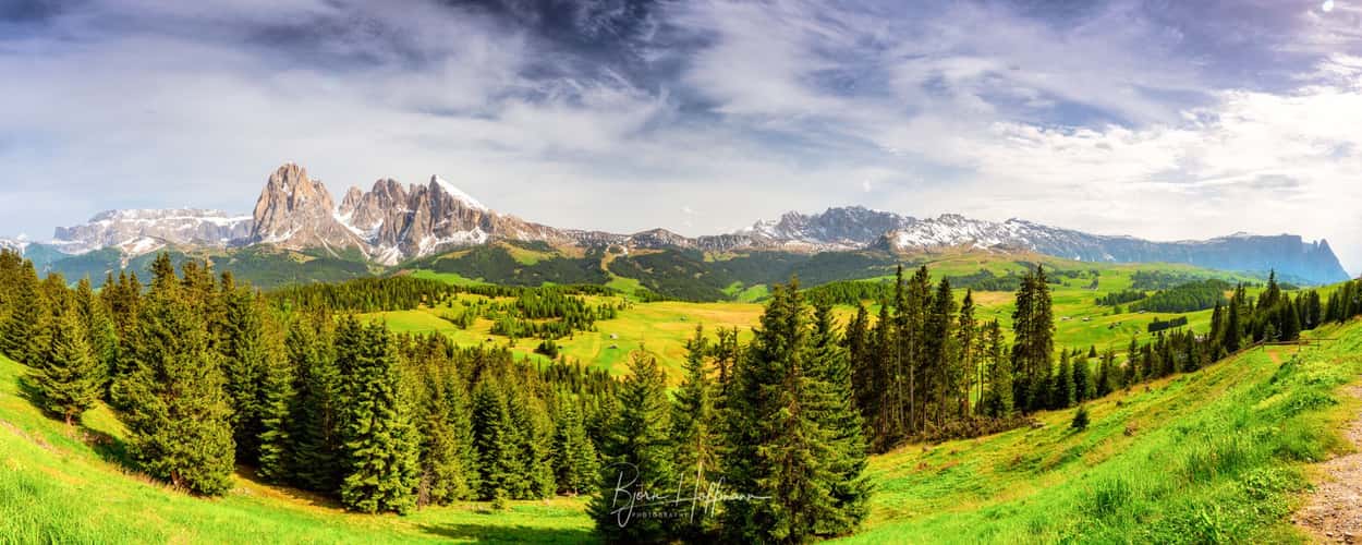 Seiser Alm / Alpe di Siusi, View from cable car station