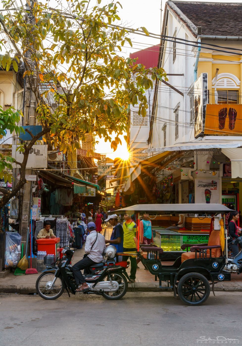 Siem Reap sunset, Cambodia