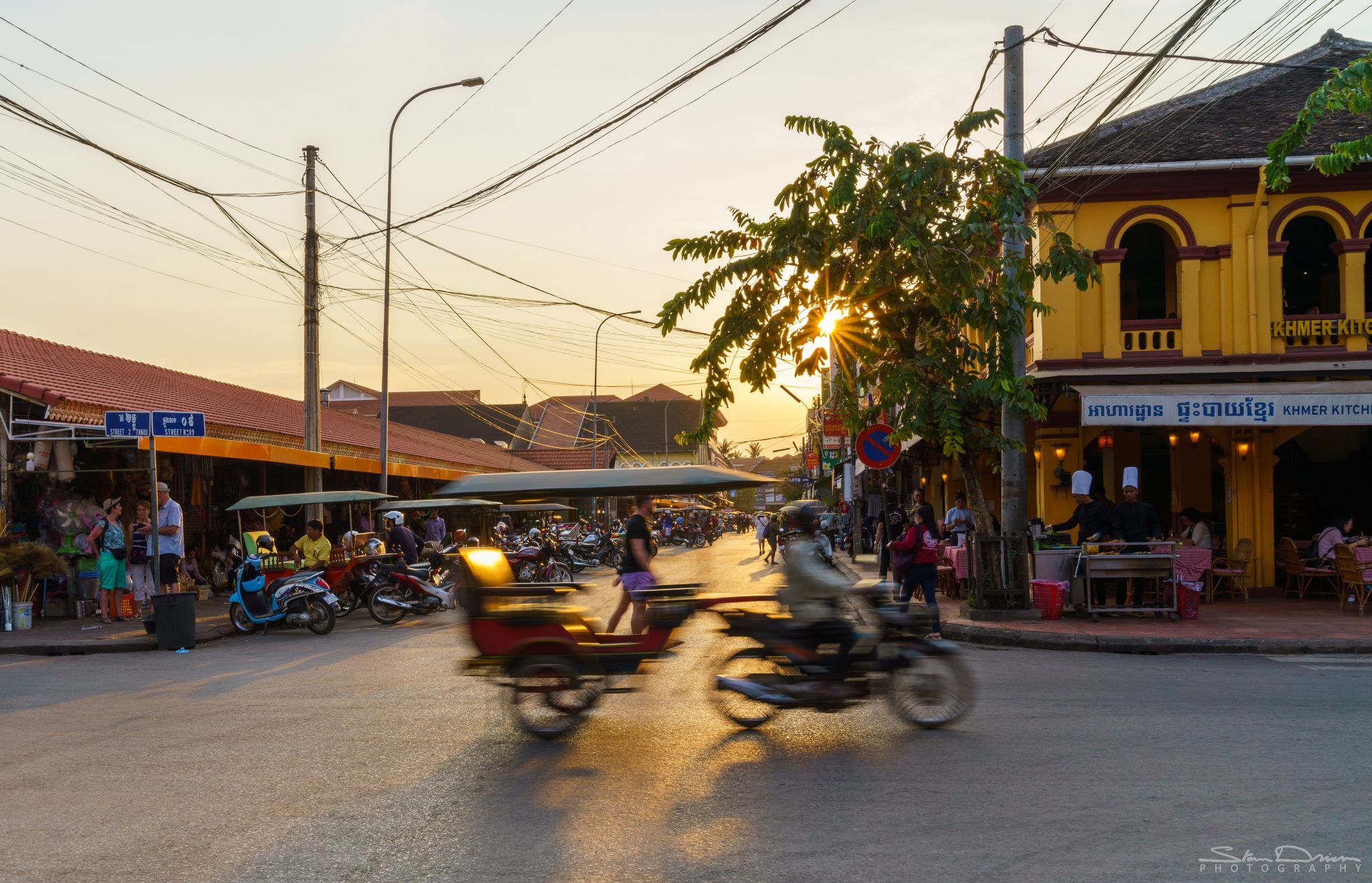 Siem Reap sunset, Cambodia