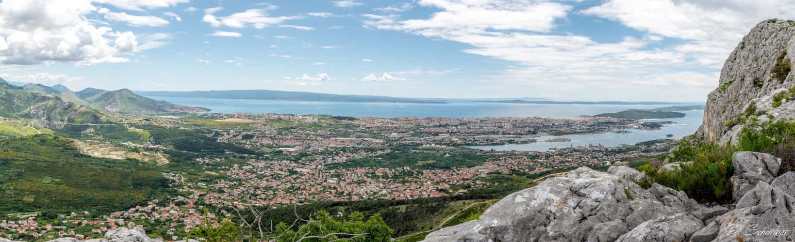 Split - view from the mountains
