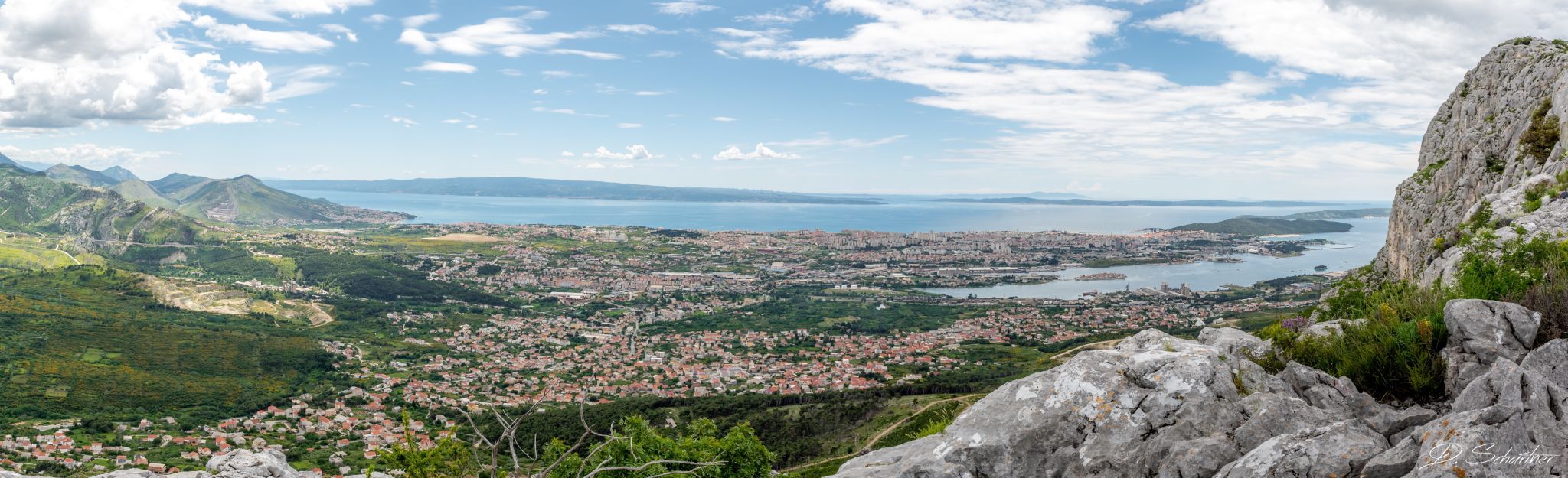 Split - view from the mountains, Croatia