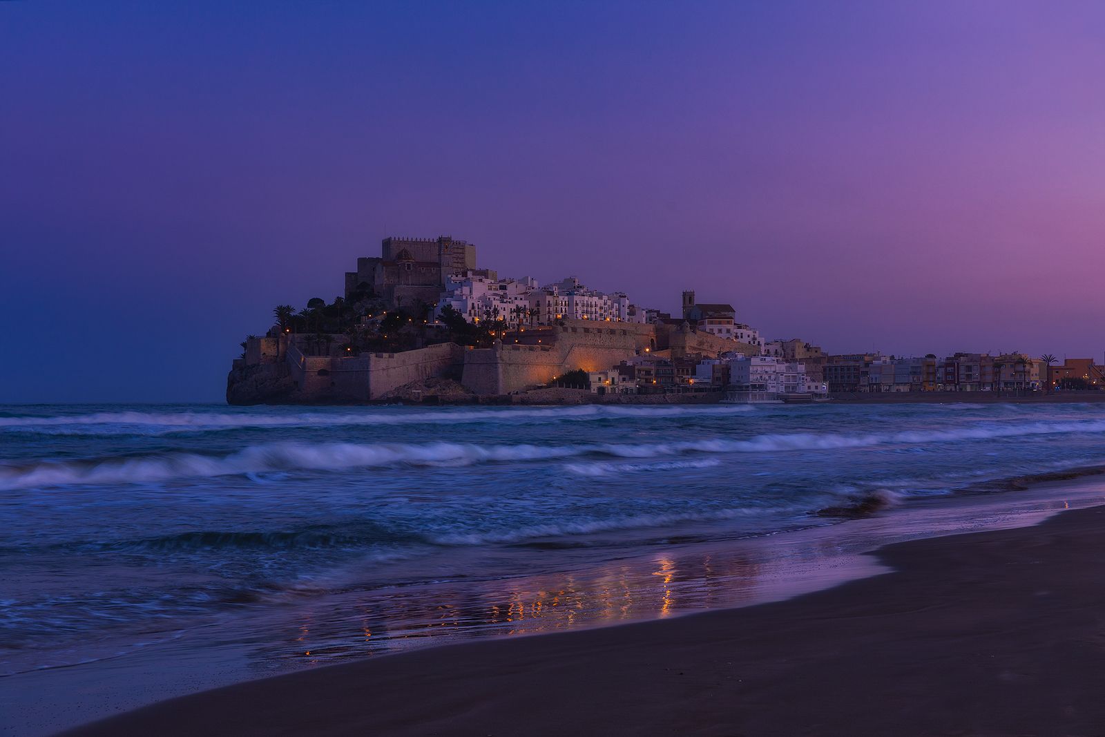 Sunset in Old Castle, Spain
