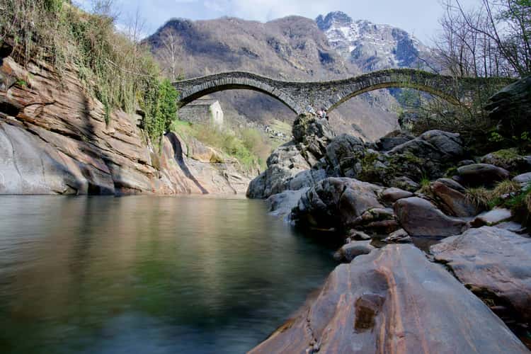 Verzasca with Church Maria degli Angeli
