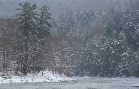 View Up-River from Cooksburg