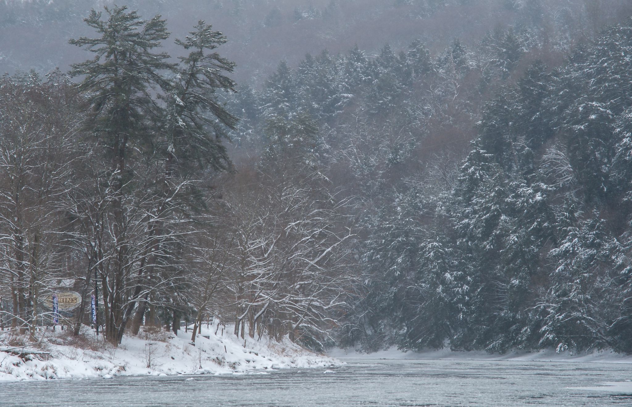 View Up-River from Cooksburg, USA