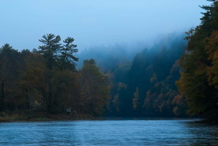 View Up-River from Cooksburg