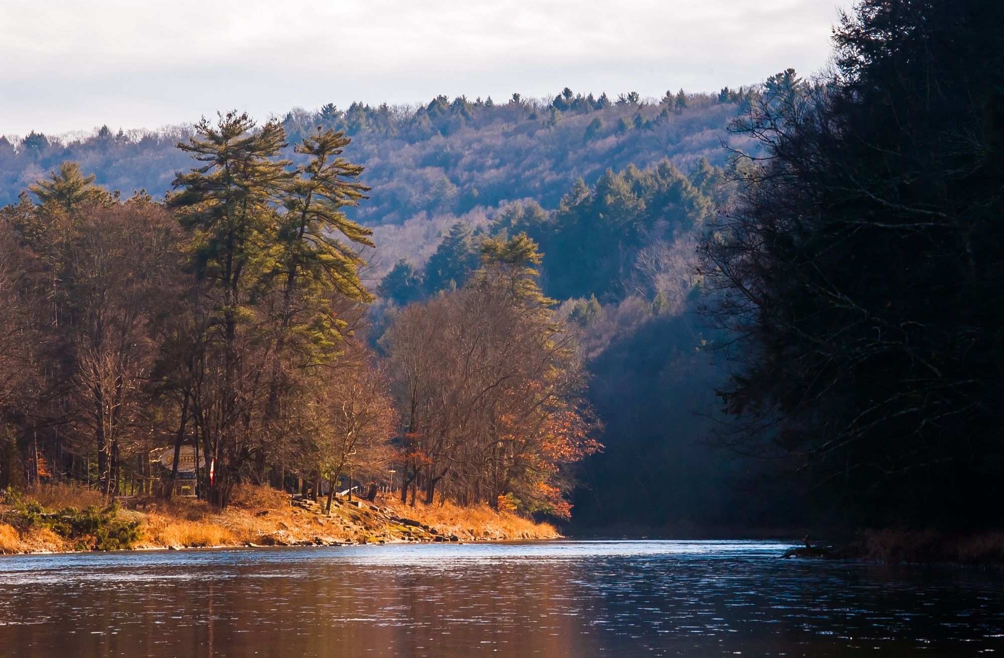 View Up-River from Cooksburg, USA
