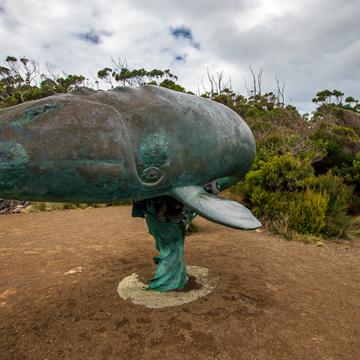 Whale Lookout monument Recherche Bay, Tasmania, Australia