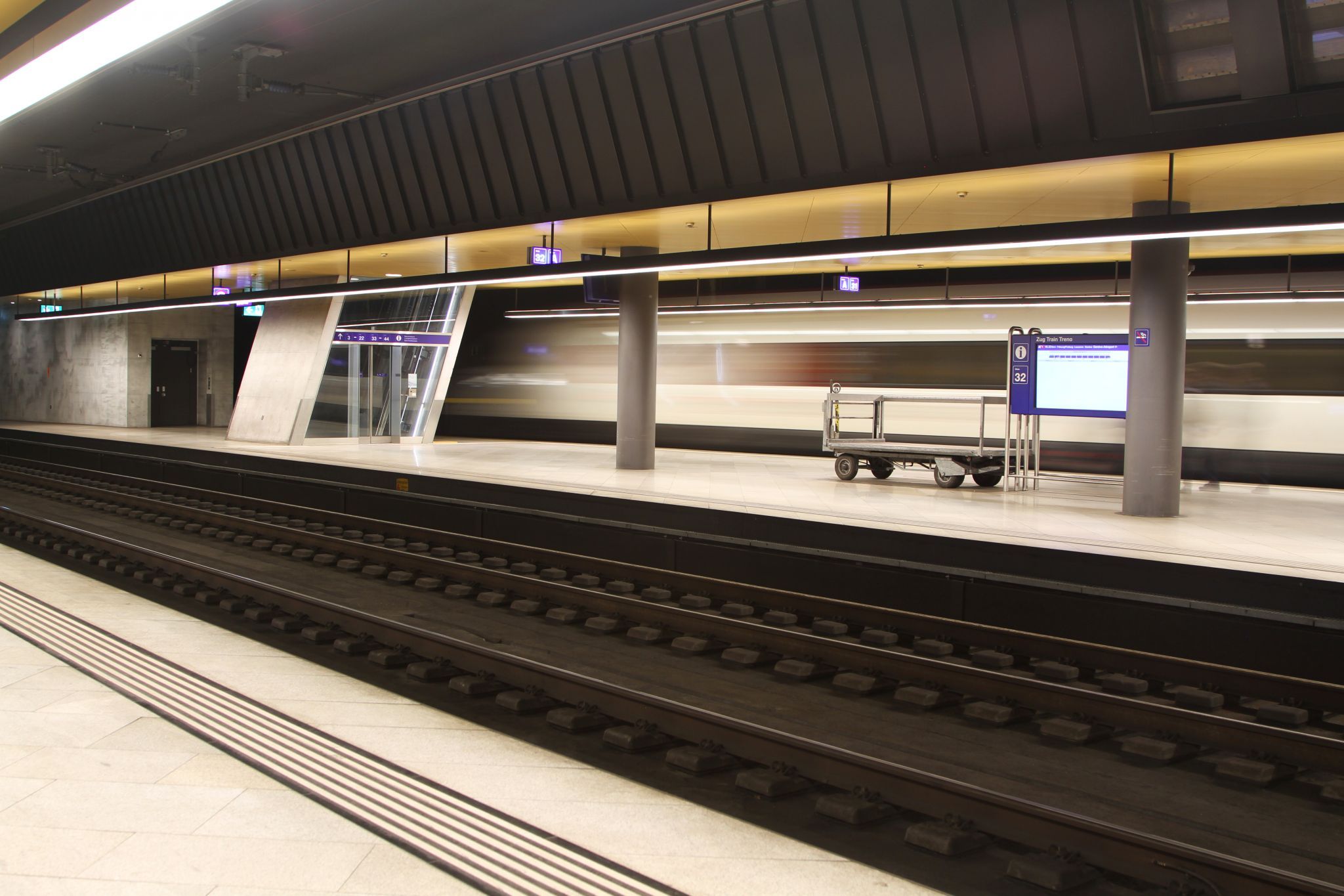 Platform of Zurich Main Station, Switzerland