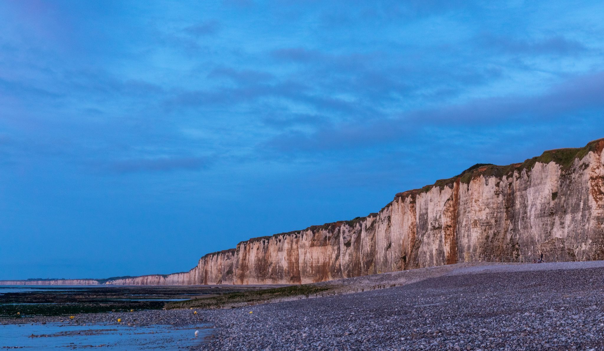 Abendstimmung an der Steilküste bei Saint-Valery-en-Caux, France