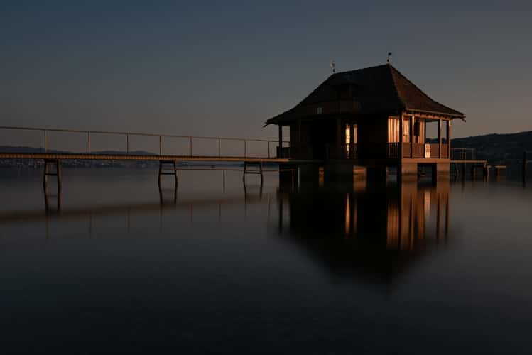Bathhouse lake Zurich