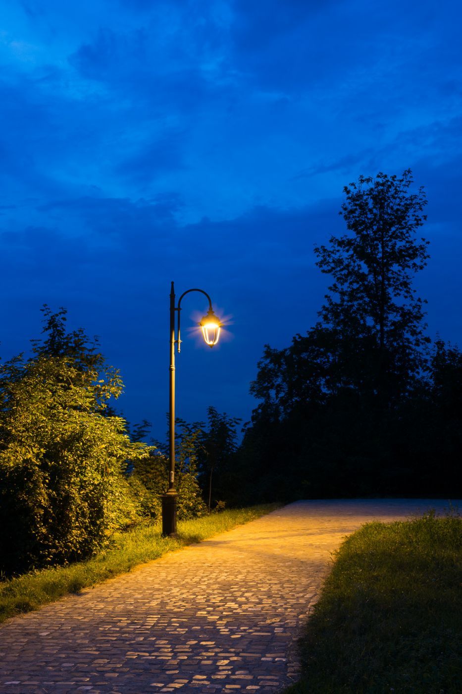 Blue hour light, Romania