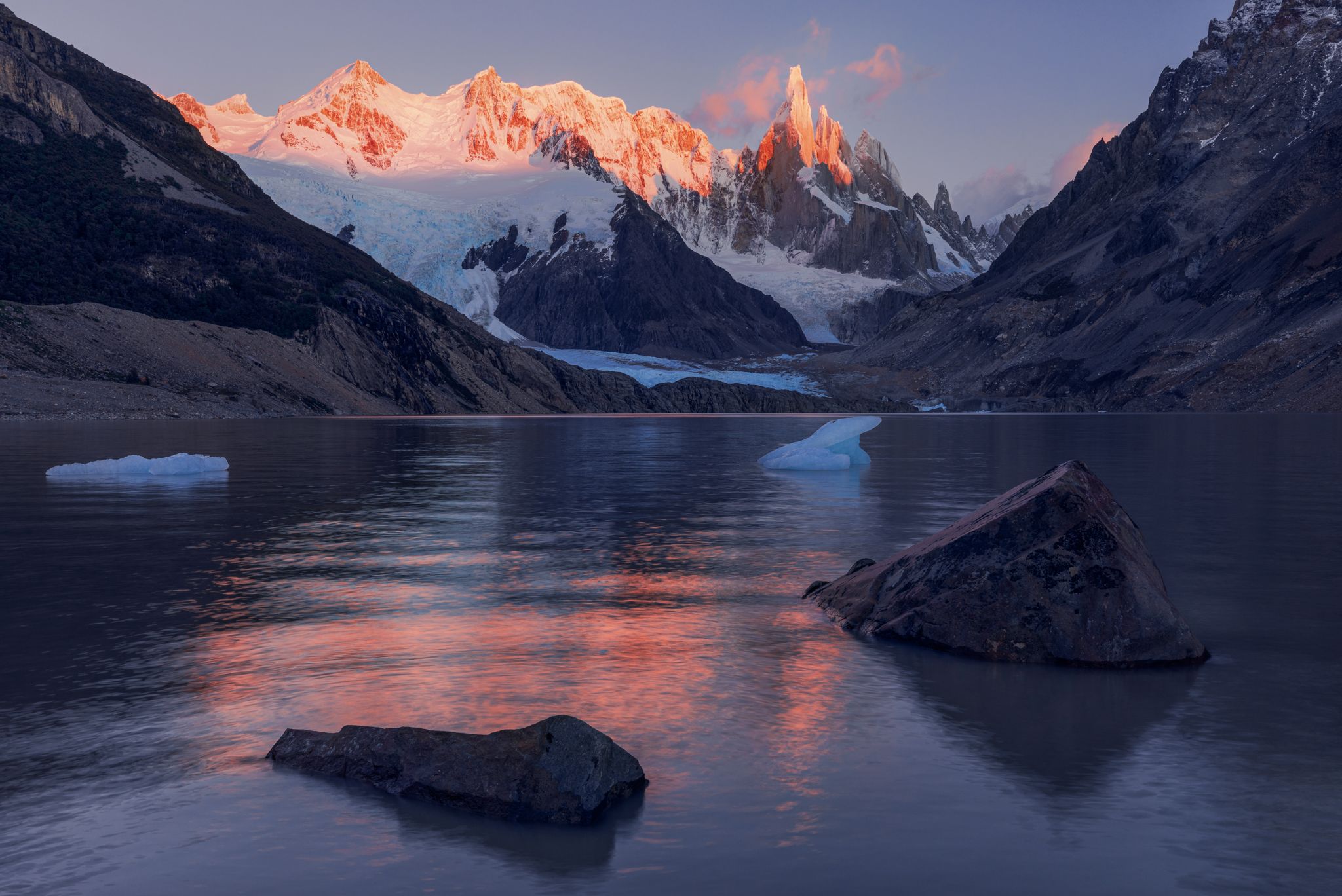 View of Cerro Torre, Laguna Torre, Argentina