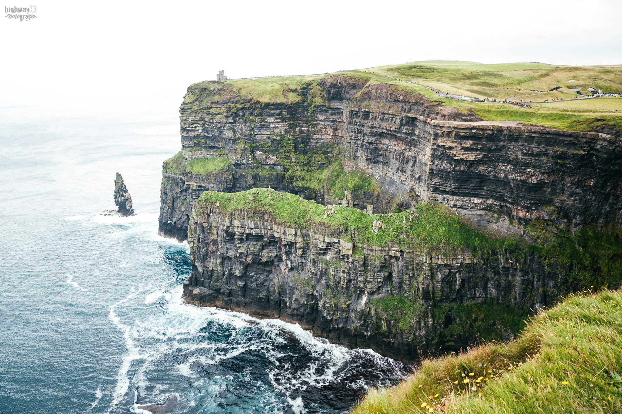 Cliffs of Moher, view to O'Briens Tower, Ireland