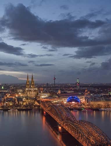View from Triangle Tower in Cologne