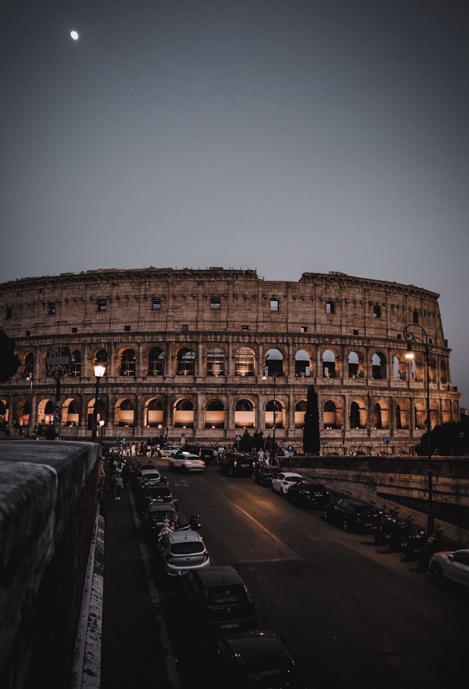 Colosseum from Ponte degli Annibaldi, Rome, Italy