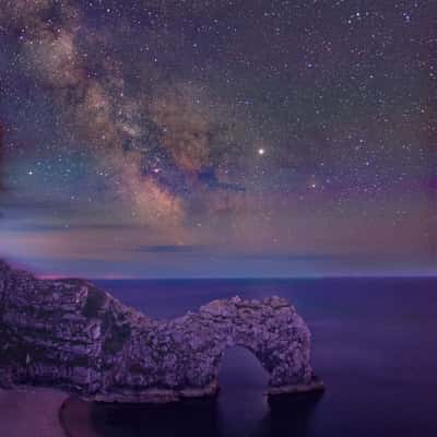 Durdle Door and Milky Way, United Kingdom