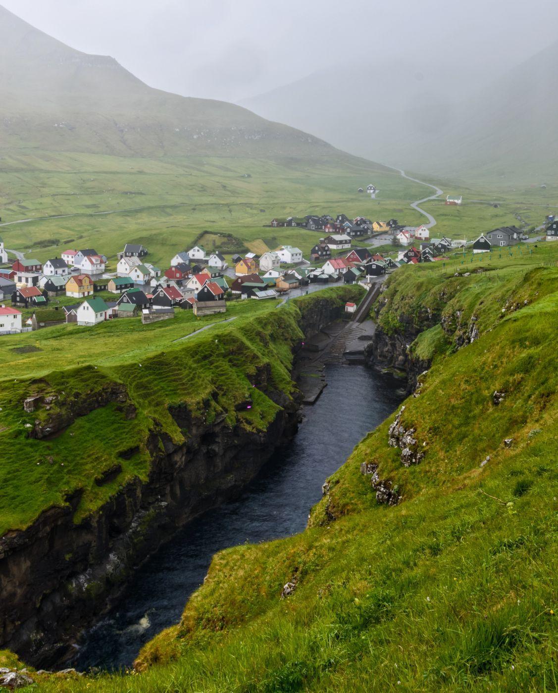Gjogv, Faroe Island, Faroe Islands