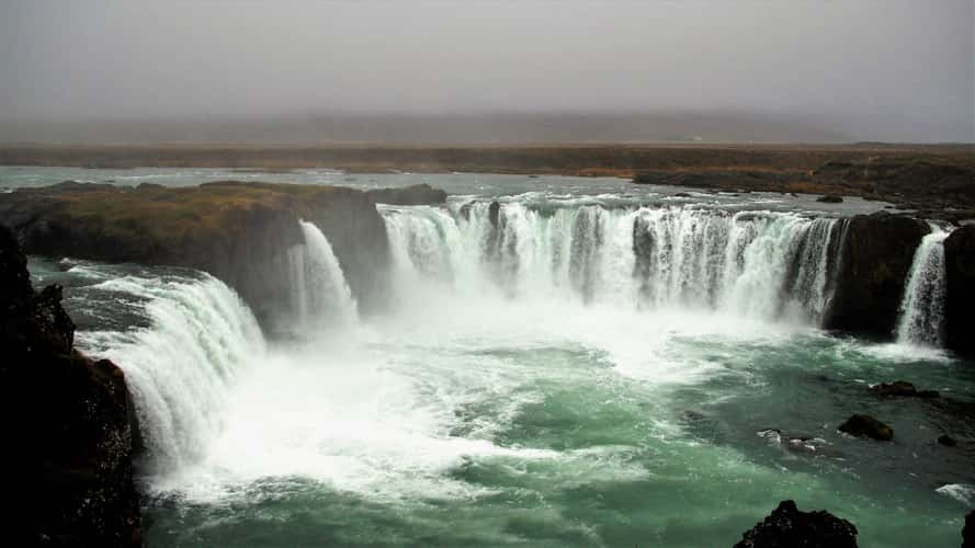 Goðafoss, South side view