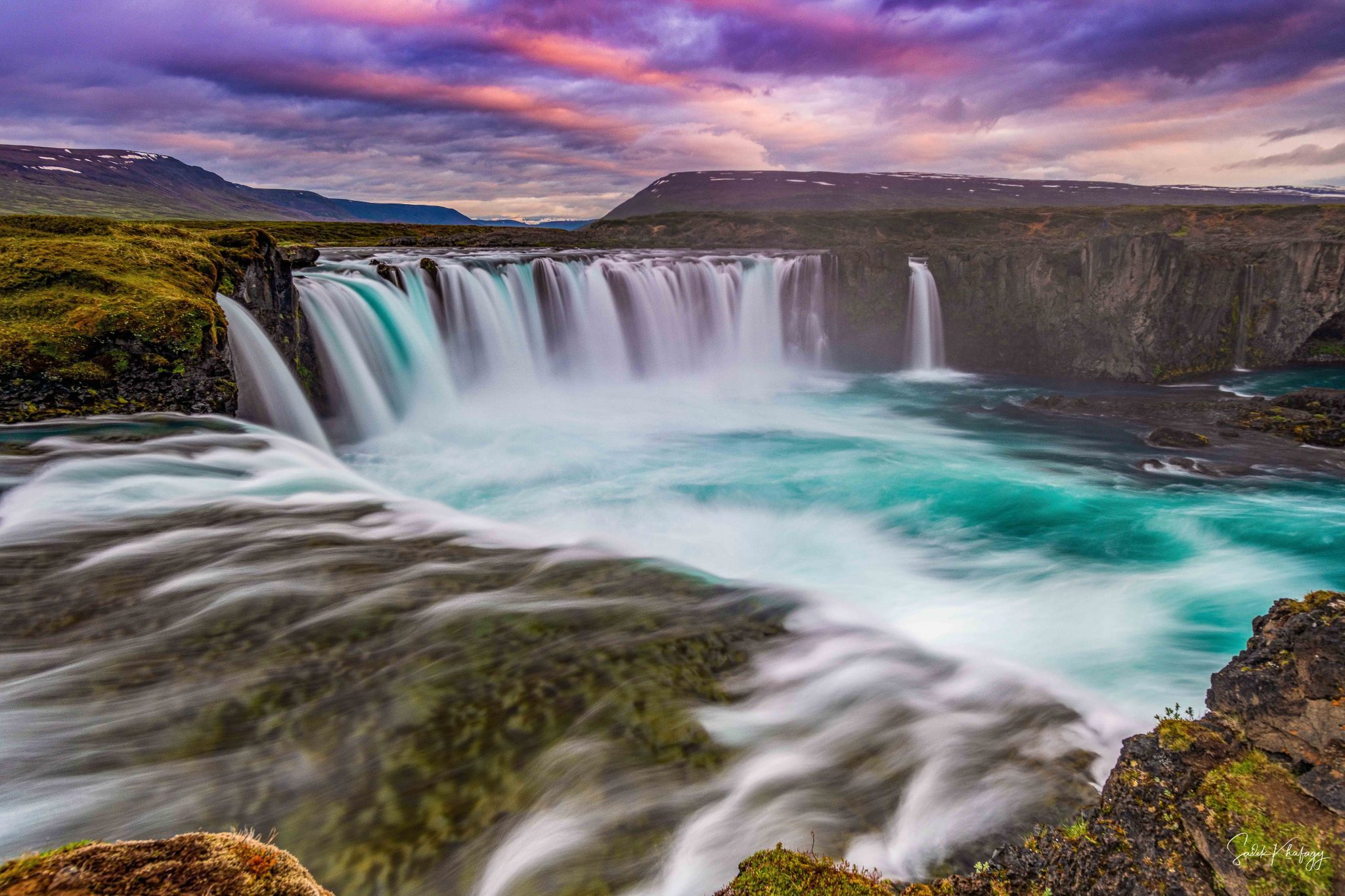 Goðafoss, South side view, Iceland