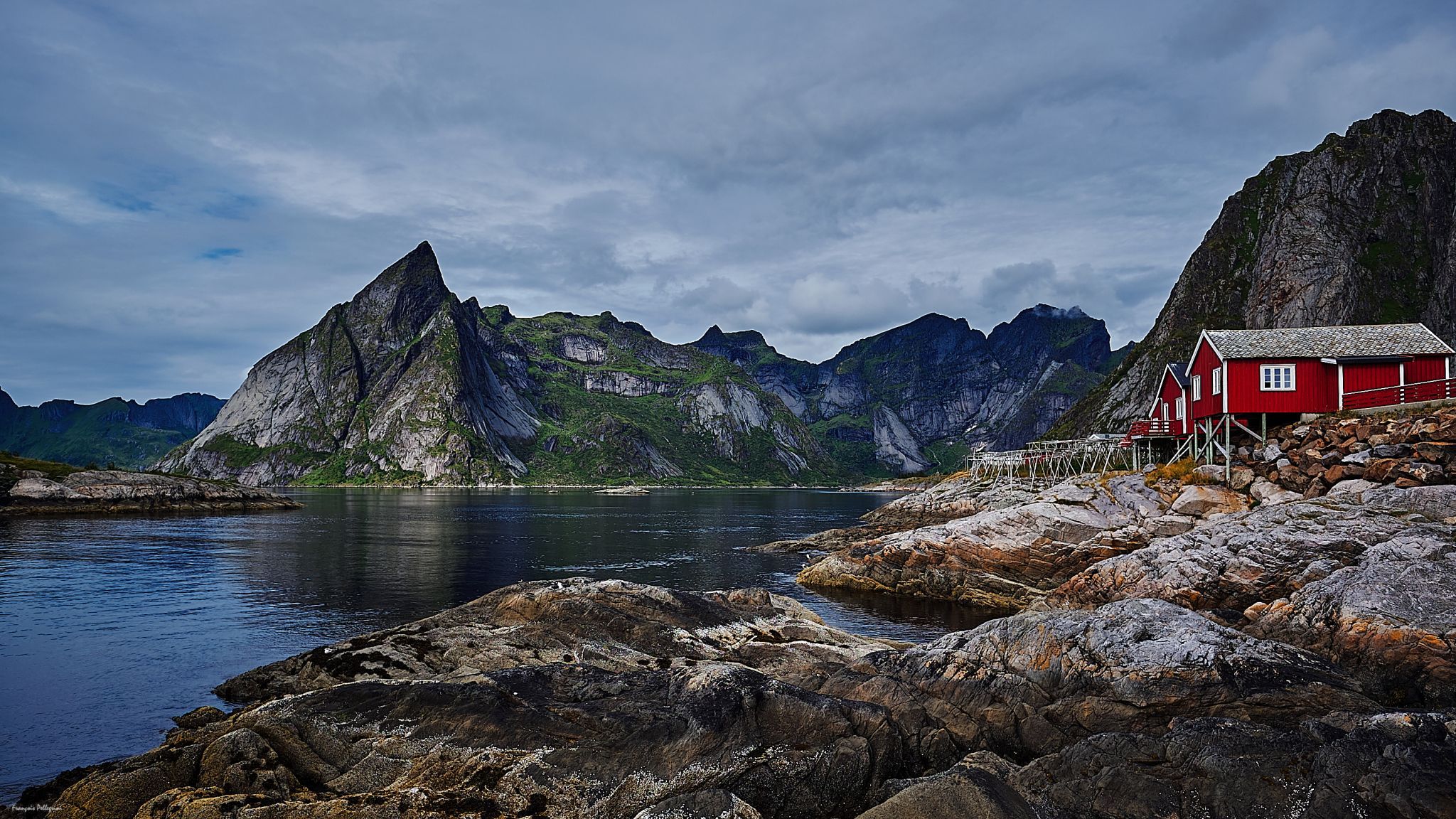 Hamnøy, classic view, Lofoten, Norway