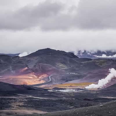 Iceland, Krafla vulcano, Iceland