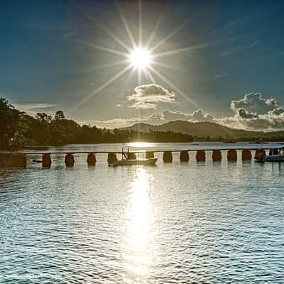 Jetty, beach, Indonesia