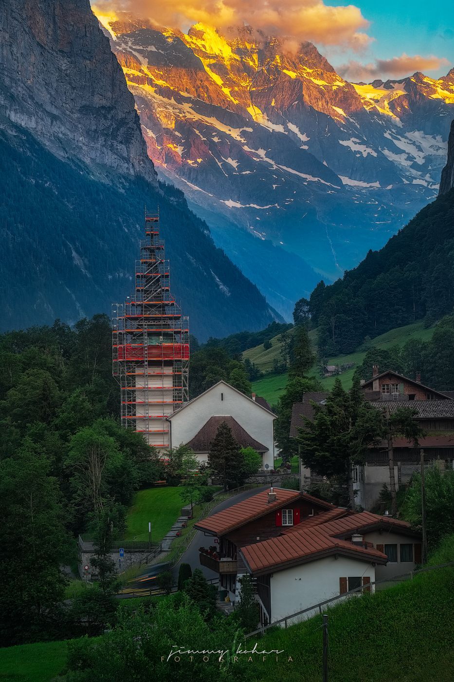 Kirche Lauterbrunnen, Switzerland