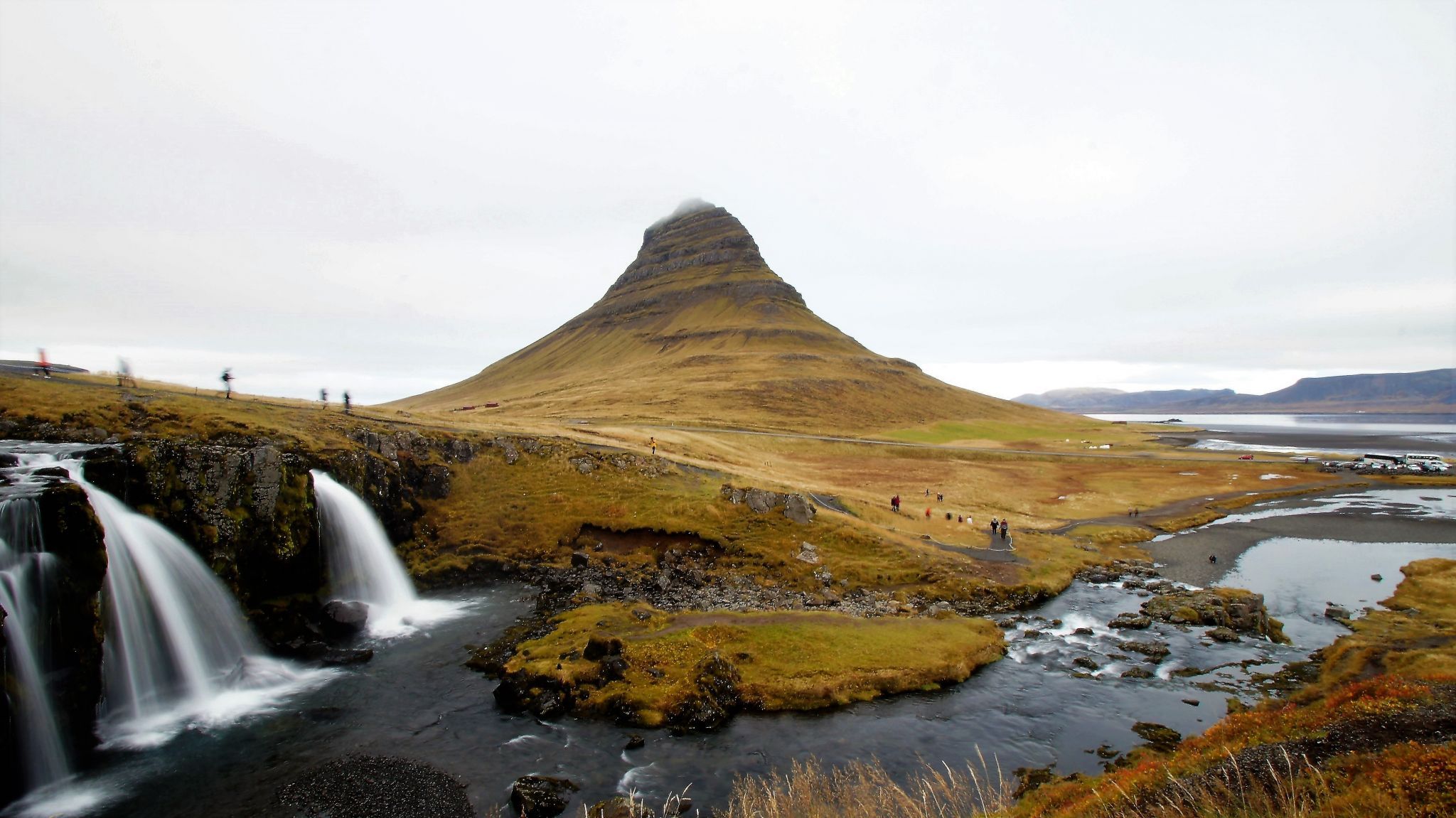 Kirkjufell Waterfall with Kirkjufell, Iceland