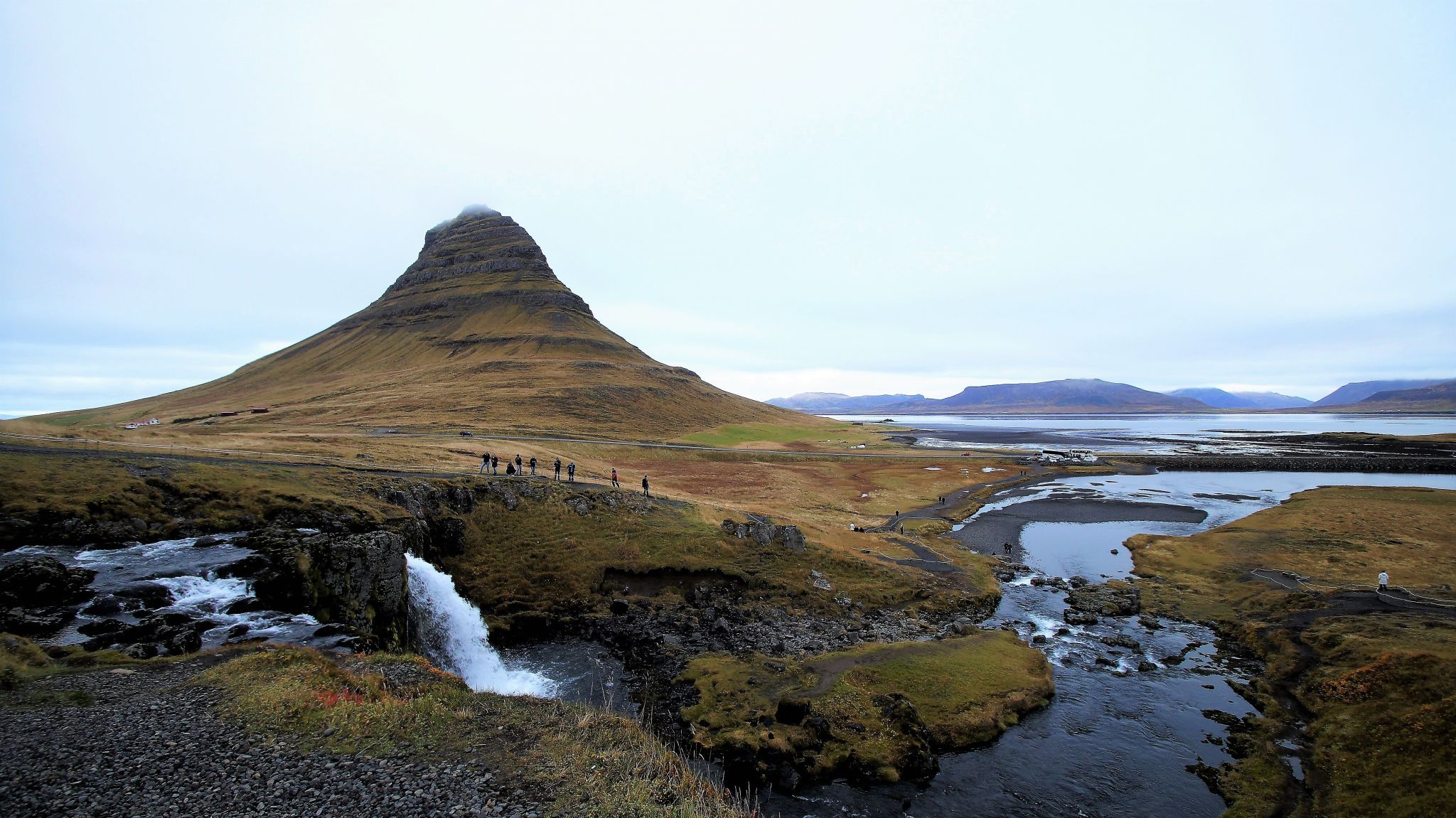 Kirkjufell Waterfall with Kirkjufell, Iceland