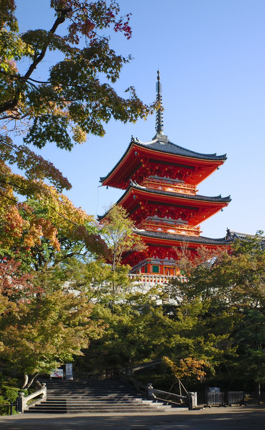 Kiyomizu-dera pagoda, Japan