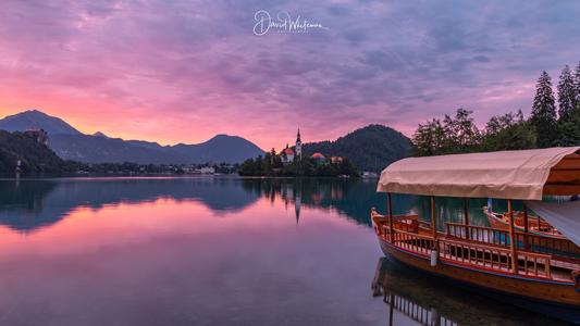Lake Bled - church view
